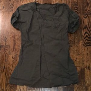Olive green tunic from Zara